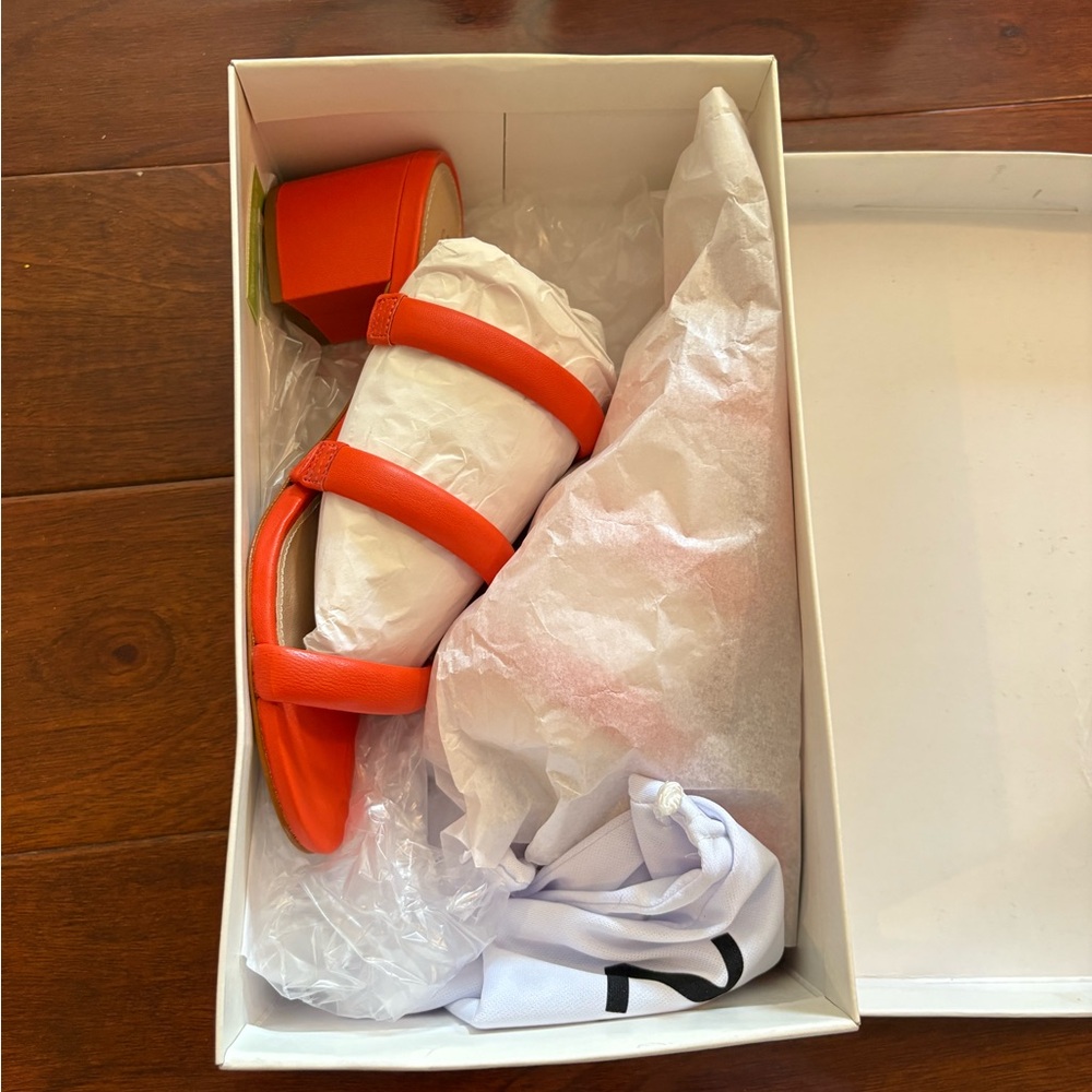 SCHUTZ Orange Heeled Sandals
